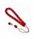 Red amber worry beads efhantro, simple bead finish, 707