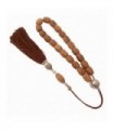 Curved cocowood worry beads, classic finish, code 189