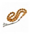 Curved cocowood prayer beads, elegant finish, code 782