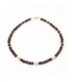 Sterling silver necklace with amethyst & pearl, code K-36