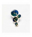 Sterling silver enamel pendant with bubbles, code PD2703-15-43