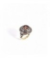 Sterling silver ring with Cross, byzantine design, code D-267