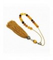Multi color amber worry beads, elegant finish, code 917