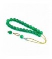 Green agate worry beads efhantro, simple bead finish, code 949