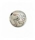 Sterling silver roller bead, code S-123