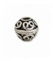 Sterling silver roller bead, code S-58Α