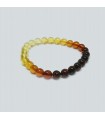 Multi color amber bracelet, code EB-67