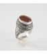 Ασημένιο δαχτυλίδι, με καρνεόλη, κωδ. Δ-285α