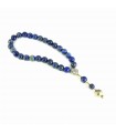 Lapis Lazuli mala with sterling silver accessories, code 988