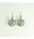 Sterling silver earrings with zircon, S-16