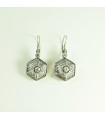 Sterling silver earrings with zircon, S-16