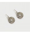 Sterling silver earrings with zircon, S-15Z