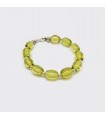 Green Caribbean amber bracelet, code EB-72