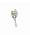 Sterling silver  pin with pearl, code Κ_23.2