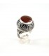 Sterling silver ring with Carnelian, code D-287