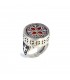 Sterling silver ring with Cross, byzantine design, code D-275