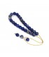Lapis lazuli worry beads, simple bead finish, code 762