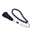Black coral worry beads, elegant finish, code 353