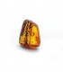 Baltic Amber stone in cognac color with insects, code KB_34