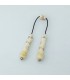 Painted bone begleri beads, code 477