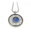 Sterling silver pendant  with semi precious stones, code MR_29