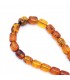 Baltic amber komboloi - worry beads, in cognac color, code 466