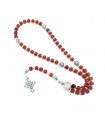 Old misketa Rosary, with sterling silver accessories, code 482