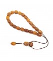 Cocowood worry beads, handmade decorated, code 496