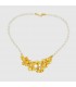 Art Nouveau necklace with gold plated silver and pearls, code G_15