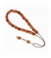 Brown Goldstone worry beads efhantro, simple bead finish, 476
