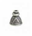 Sterling silver tassel funnel for worry beads, code F-167