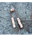Painted bone begleri beads