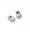 Sterling silver earrings with swans