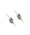 Sterling silver earrings with pearls